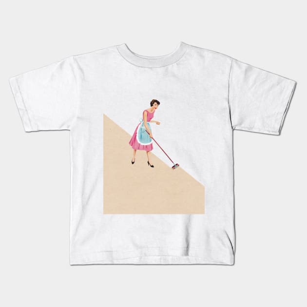 Clean up Kids T-Shirt by LennyCollageArt